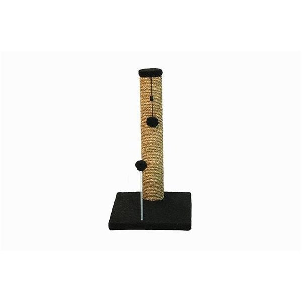 Cat Craft CAT CRAFT COM20SGCHFL 20 in. Sea Grass Scratching Post; Charcoal COM20SGCHFL